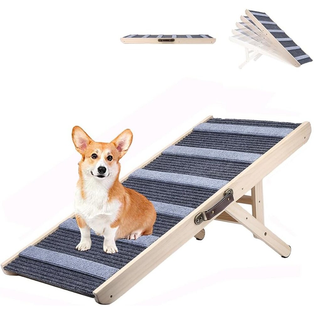 Folding portable dog ramp top