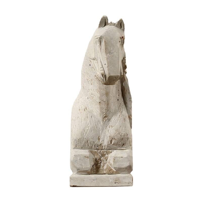 Travertine Horse Statue