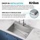 preview thumbnail 24 of 150, KRAUS Kore Workstation Drop-In Stainless Steel Kitchen Sink
