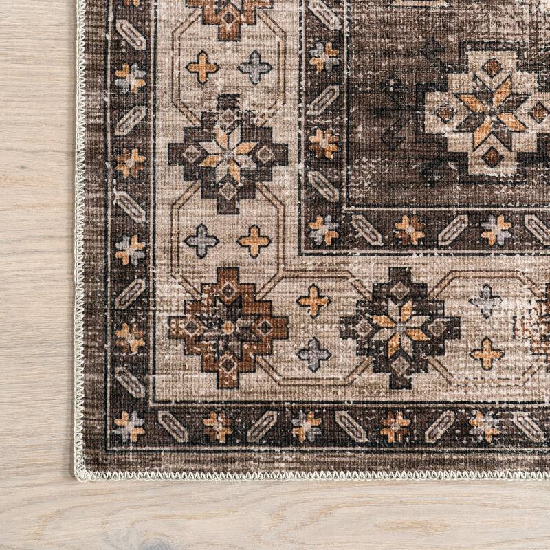Barbary Distressed Machine Washable Area Rug