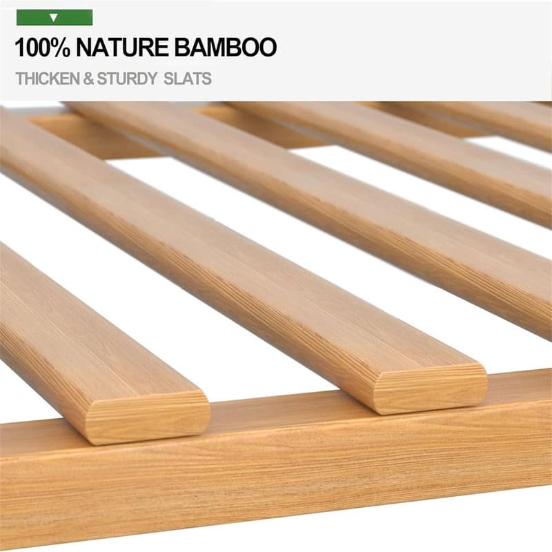 Bamboo Clothing Garment Rack - 15.8"D x 43.3"W x 55.2"H
