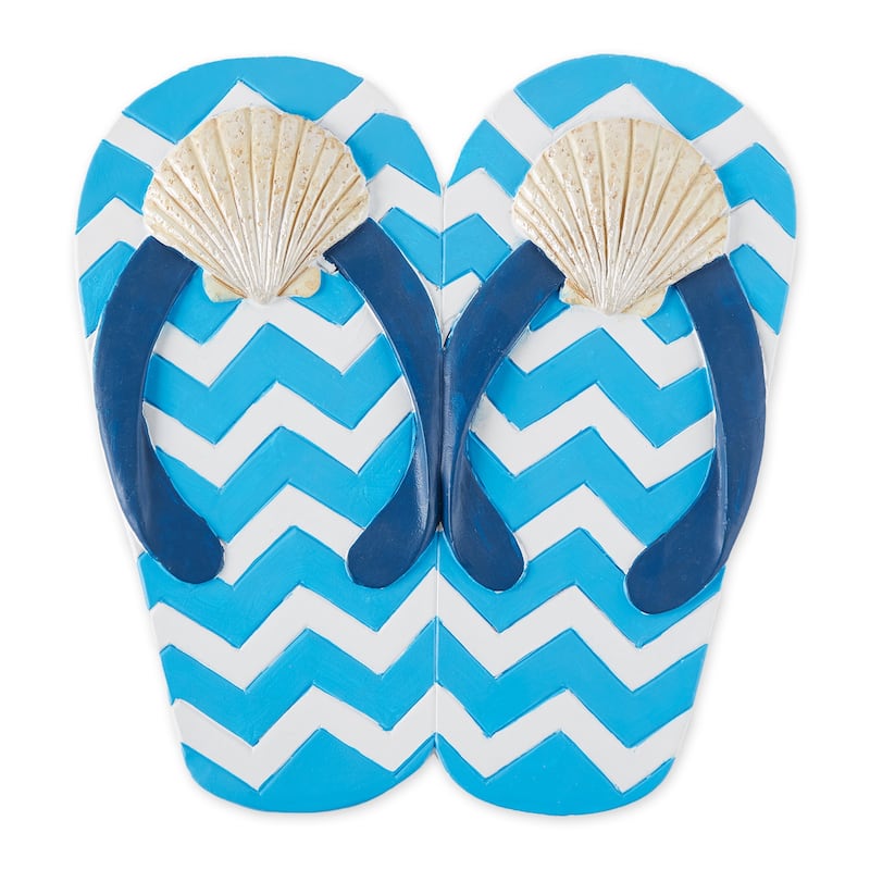 Sunflower Dot Flip Flop Stepping Stone - Seashell Flip Flops