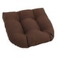 preview thumbnail 27 of 70, 19-inch Twill U-shaped Chair Cushion (Set of 1, 2, or 4) - 19 x 19 Single - Chocolate