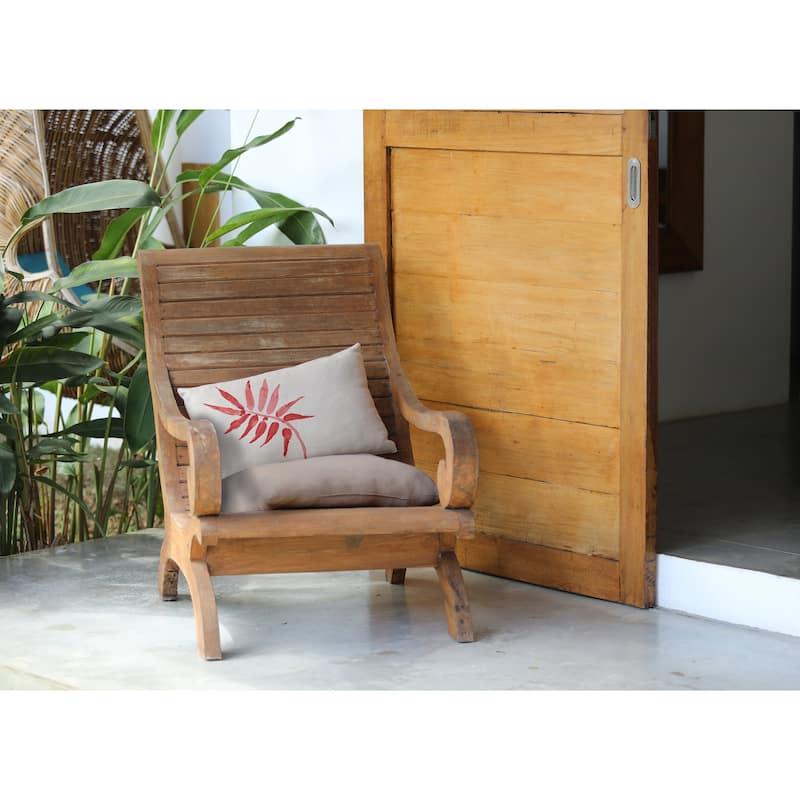 Frond Indoor/Outdoor Throw Pillow