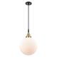Option Black Antique Brass / Matte White Shade