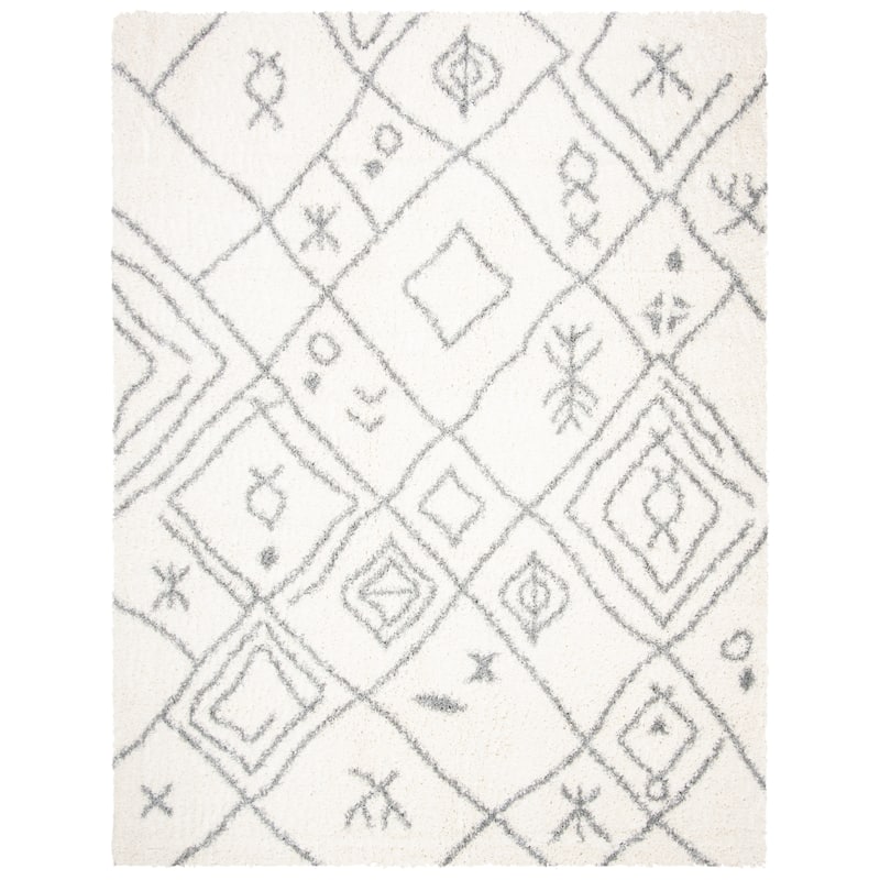 SAFAVIEH Parma Shag Mahalie Trellis 1.2-inch Thick Rug