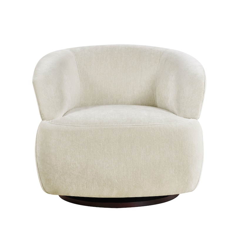 Kieon 33"W 360 Swivel Barrel Chair Modern Accent Chair Set of 2