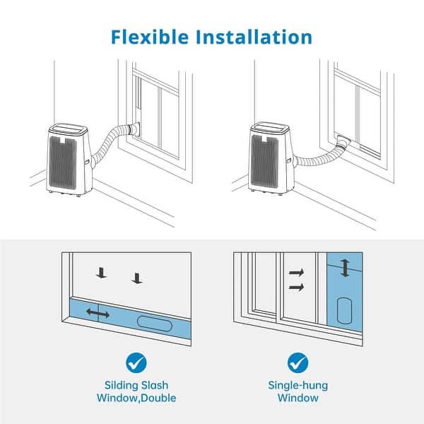 dimension image slide 0 of 2, 14000btu Air Conditioner Portable for Room up to 700 Sq. Ft