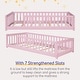 preview thumbnail 32 of 32, Twin Size Floor Bed for Kids with Safety Guardrails and Door and Slats