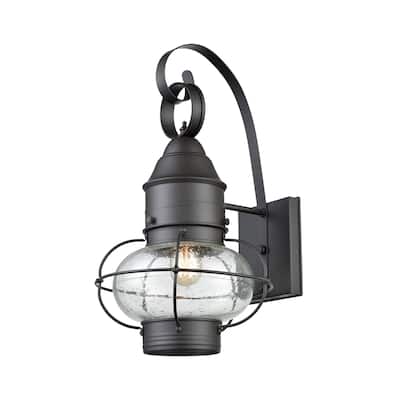 Onion 1-Light Outdoor Wall Lamp in Oil Rubbed Bronze