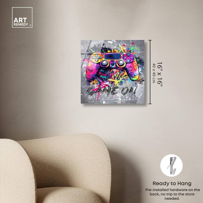 Game On Acrylic by Art Remedy, Ready to Hang