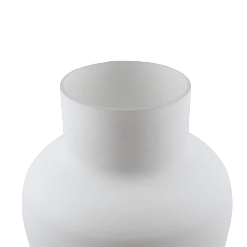 Indigo Road by Egypt Sherrod x East at Main Desi Hand Blown Glass Vase - White