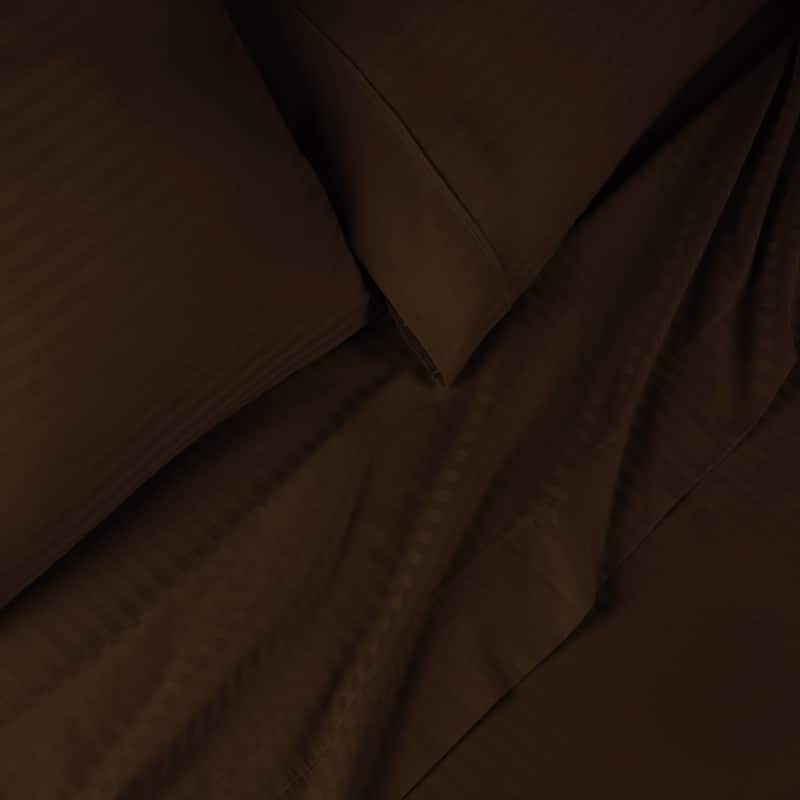 Superior Egyptian Cotton 600TC Striped Deep Pocket Sheet Set