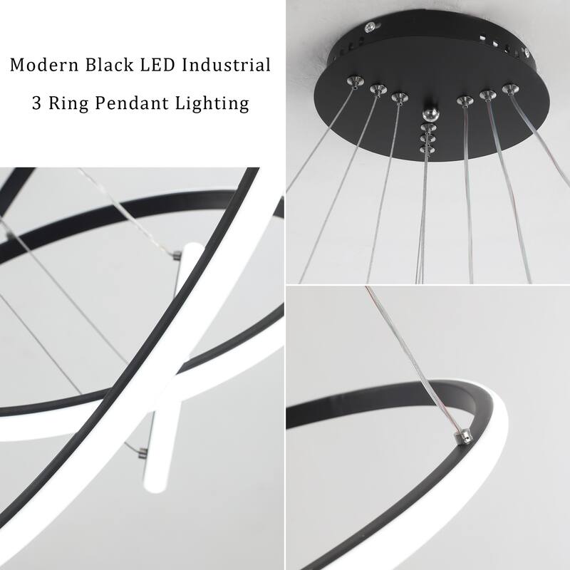 LED Tiered Linear Design Chandelier, Classic Semi Flush Mount Chandelier, Living Room Kitchen Island Dining Foyer Pendant Light