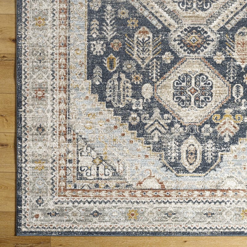 Livabliss Transitional Beckham Medallion Area Rug