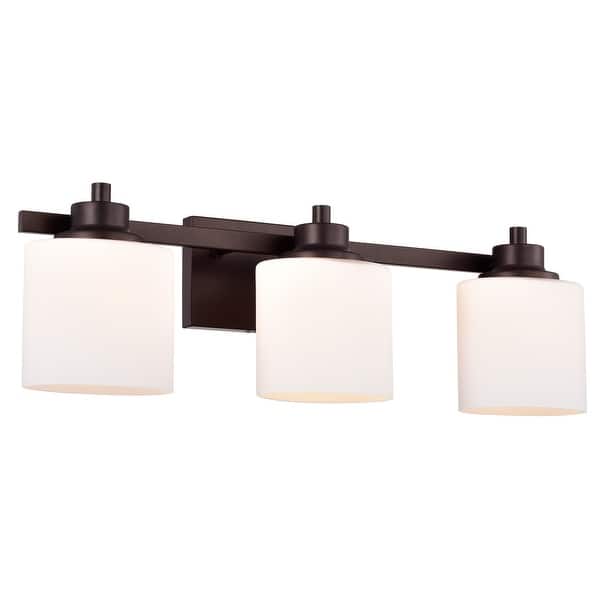 slide 2 of 9, 3-light Oil Rubbed Bronze Bath/ Vanity Light