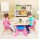 Kids Table and 2 Chair Set Children Activity Art Table Set