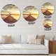 preview thumbnail 4 of 8, Designart 'Sea Pier under Beautiful Cloudscape' Oversized Coastal Wall CLock