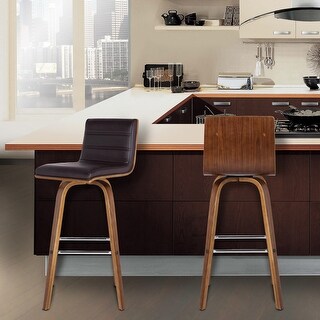 Skara 30-inch Swivel Counter Height Barstool in Wa