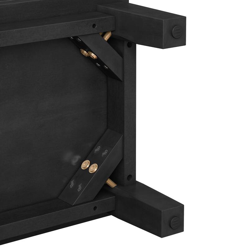 Modern Mid-Century TV Stand, for TVs Up to 75" with 4 Drawers and Cable Management, for Living Room and Office, Black