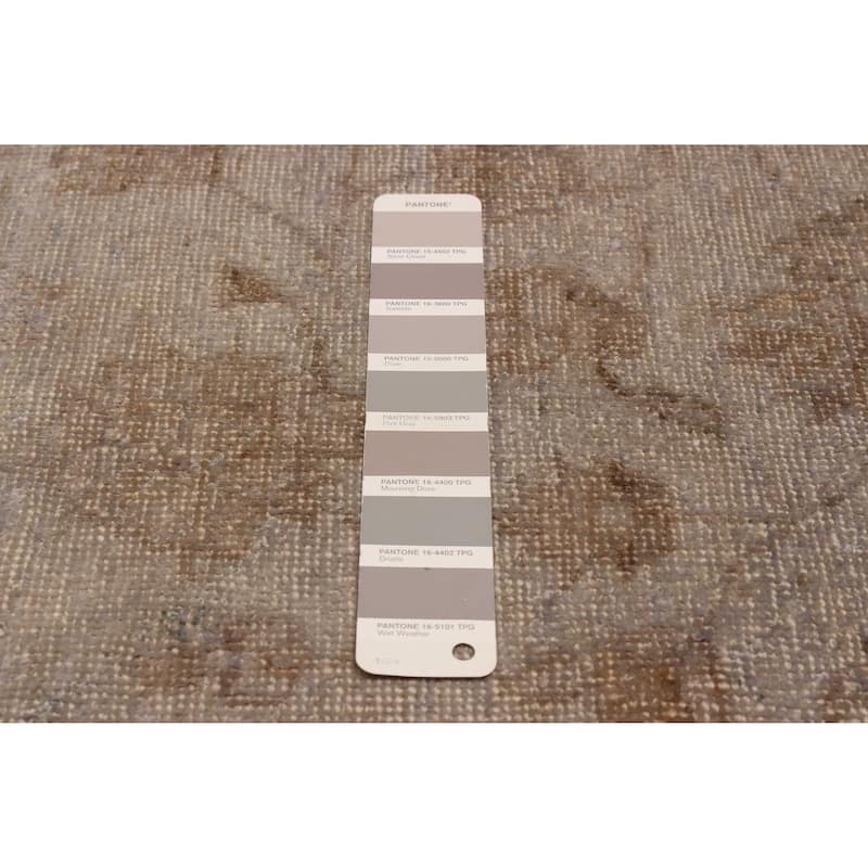 ECARPETGALLERY Hand-knotted Vibrance Light Grey Wool Rug - 4'6 x 6'8