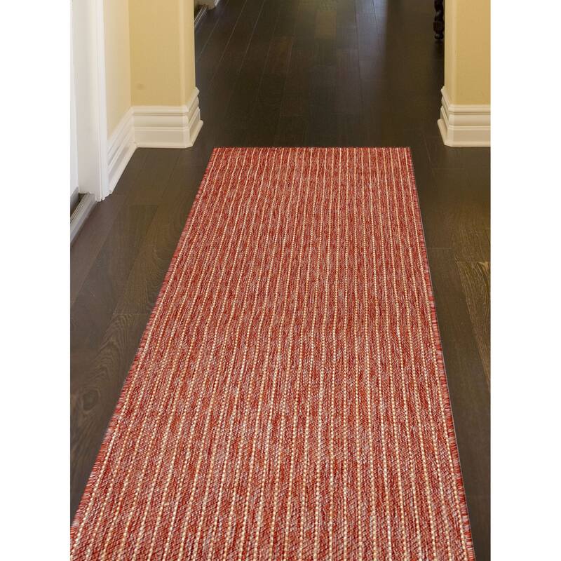 Liora Manne Carmel Textured Striped Indoor/ Outdoor Area Rug