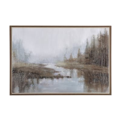 Morning Mist (36 x 54) Framed Canvas Art Print