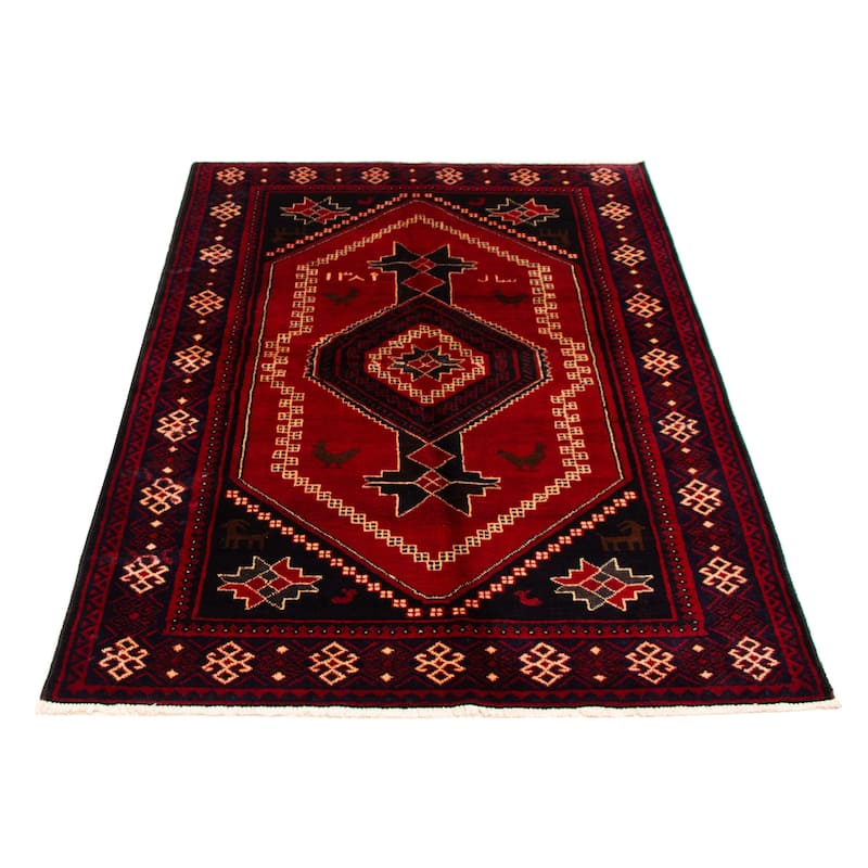 Melis Vintage Red Rug 5'5" x 8'2" - 5'5 x 8'2