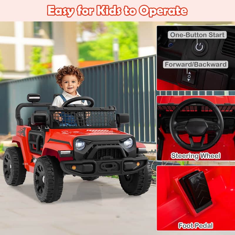 Costway 12V Kids Ride on Truck Car Battery Powered Electric Vehicle - See Details