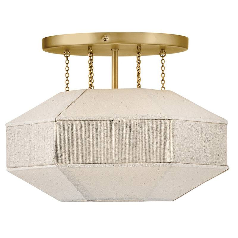 Hinkley Lighting 47493 Lyla 15" Wide Semi-Flush Ceiling Fixture with