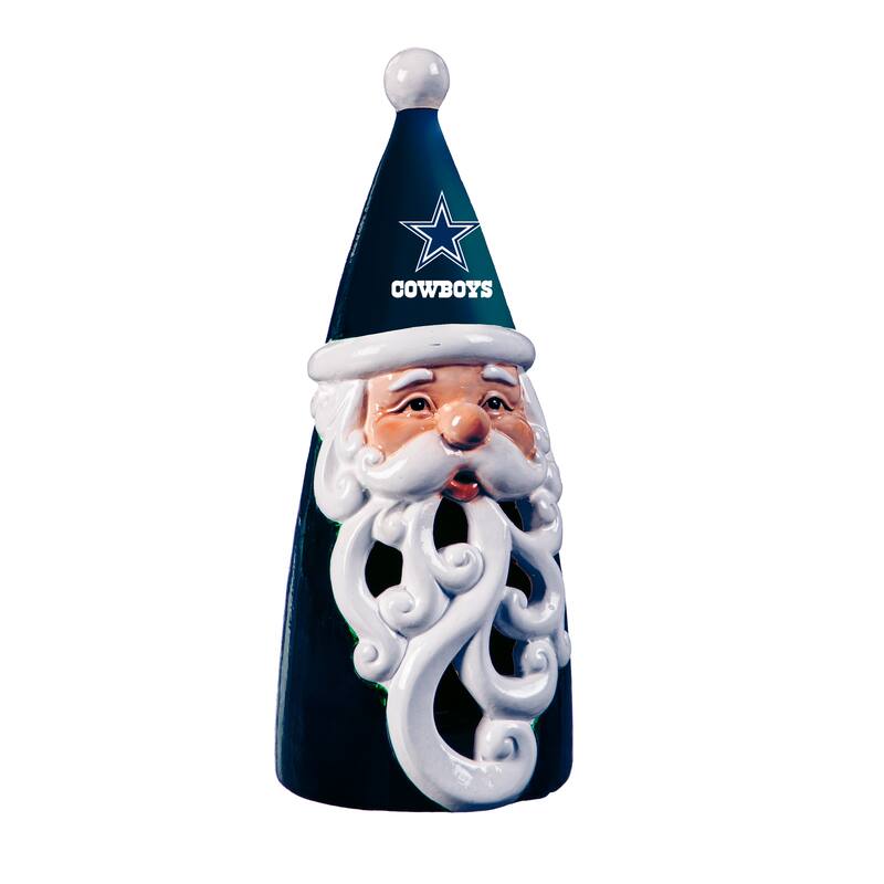 Dallas Cowboys Santa LED Garden Statuary, 8"