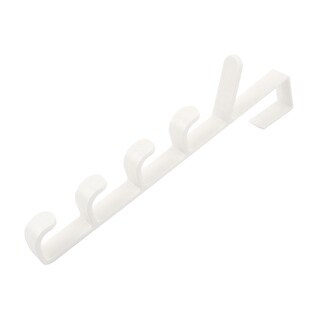 Shop Unique Bargains Bedroom Plastic 5 Hooks Clothes Robe Hat Bag