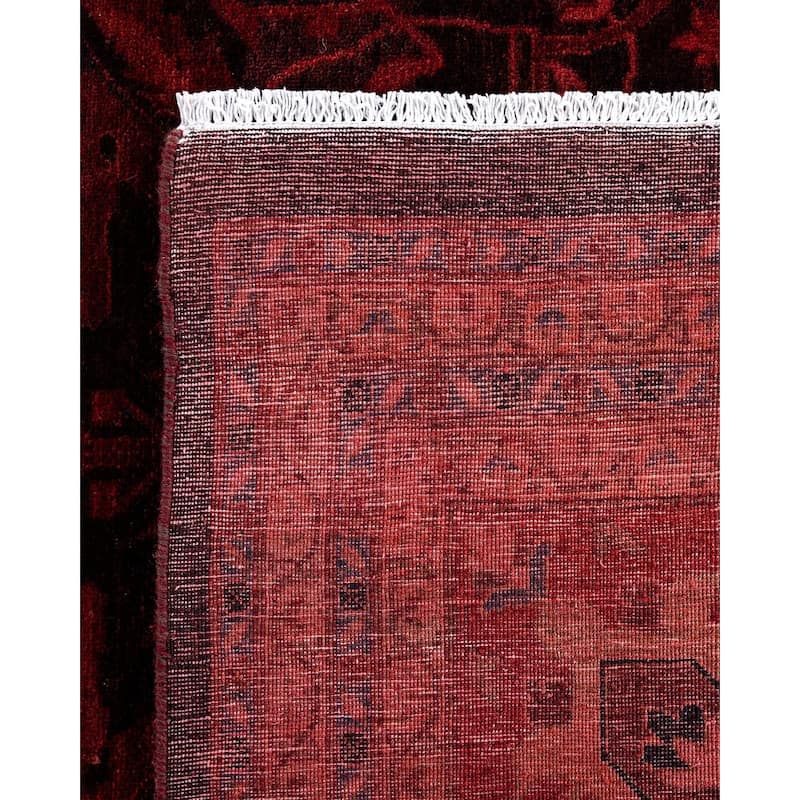 Contemporary Overdyed Wool Hand Knotted Area Rug - 10' 1" x 14' 0"
