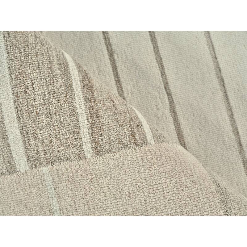 Exquisite Rugs Castine Handmade Hand-tufted New Zealand Wool on Canvas Beige/Ivory Area Rug