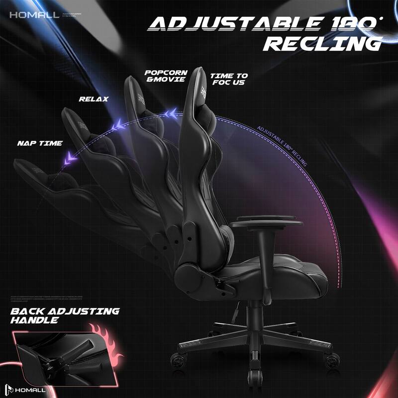 Homall Ergonomic Faux Leather Adjustable Swivel Office Gaming Chair
