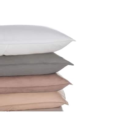 WHOLINENS Stone Washed French Linen Pillow Sham 20x26 Inches 2Pcs