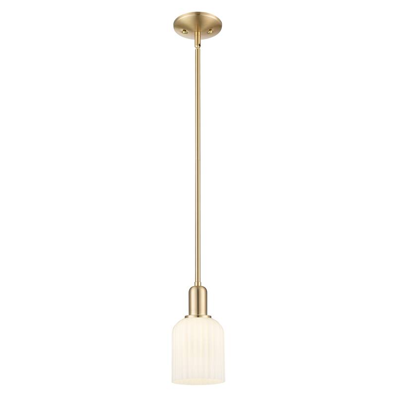 Innovations Lighting 716-1S-G559-5GWH Bridal Veil 5" Wide Mini Pendant