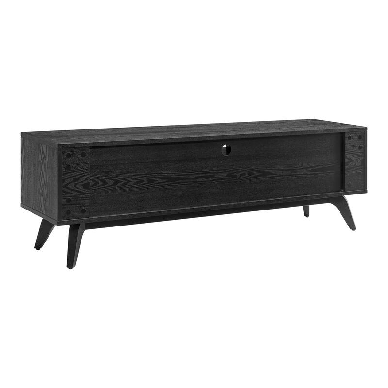 Lawrence 63" Media Stand in Black Stained Ash - 62 inches