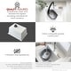 preview thumbnail 25 of 42, STYLISH 25 inch Single Bowl Dual Mount Composite Granite Utility Sink