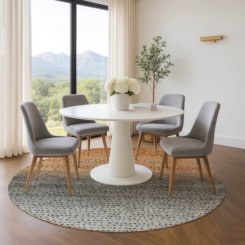 Premium Washable Super Soft Ombre Modern Mayfield Rug - Copper - 8' x 8'