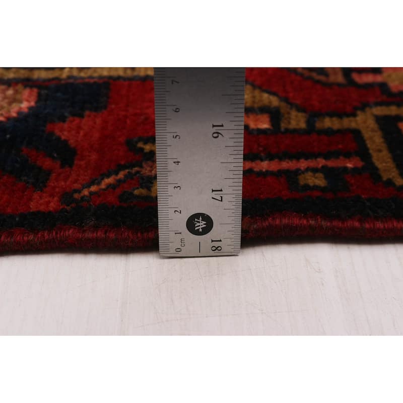 ECARPETGALLERY Hand-knotted Andelz Dark Navy Wool Rug - 3' 9" x 9' 9"