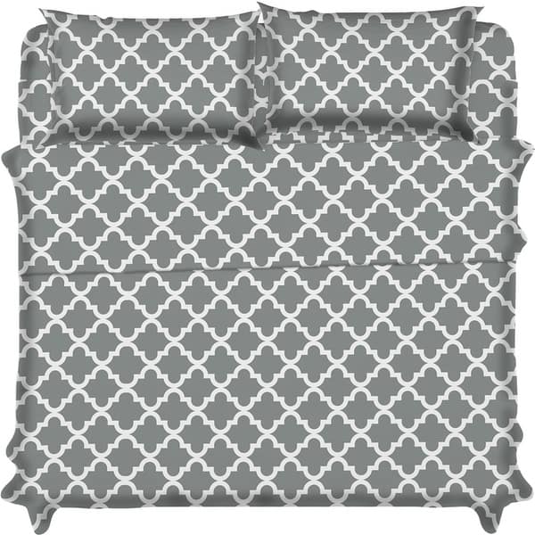 Porch /& Den Quatrefoil Bedding Deep Pocket Bed Sheets Set