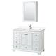 Option White / Carrara Cultured Marble Top / Polished