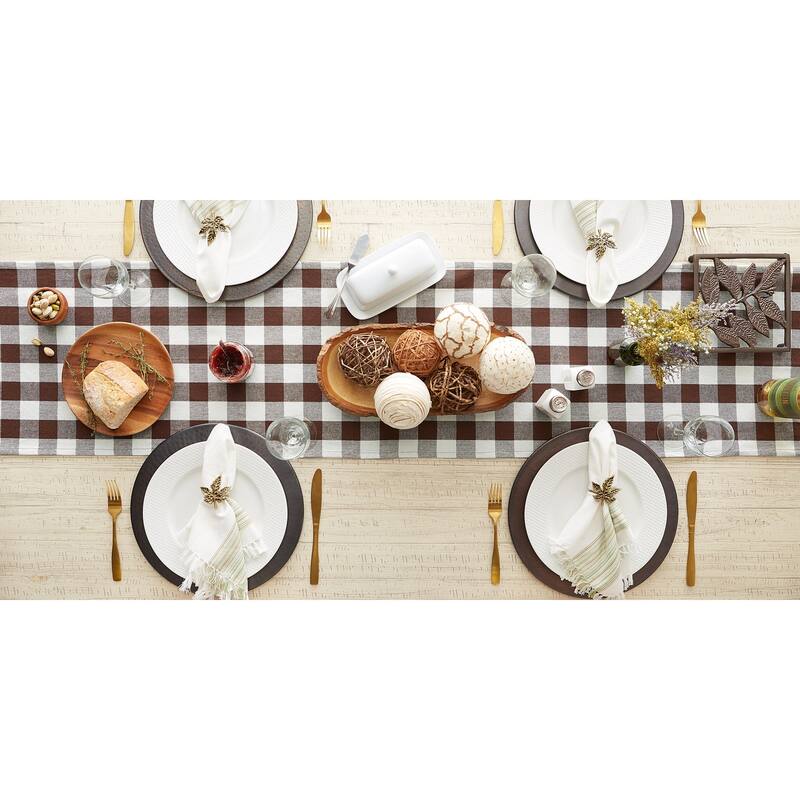 DII Heavyweight Fringed Table Runner