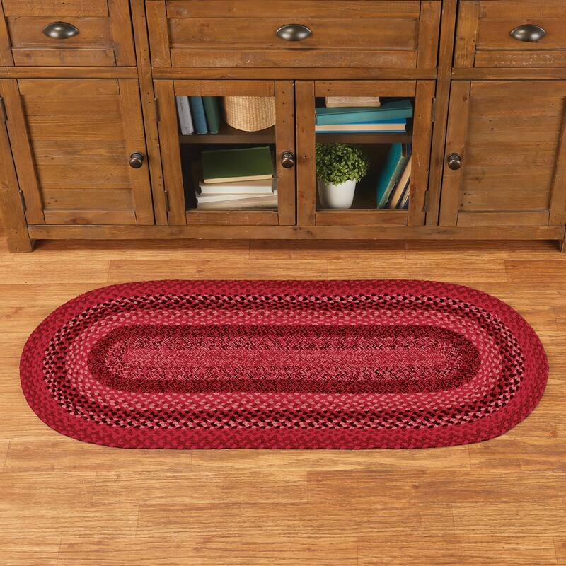 Classic Farmhouse Braided Kitchen Accent Rug