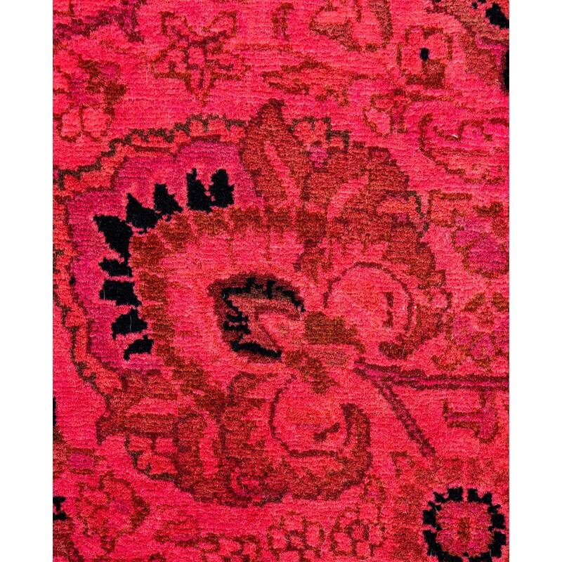 Overdyed One-of-a-Kind Hand-Knotted Area Rug - Pink - 6' 1" x 6' 1"