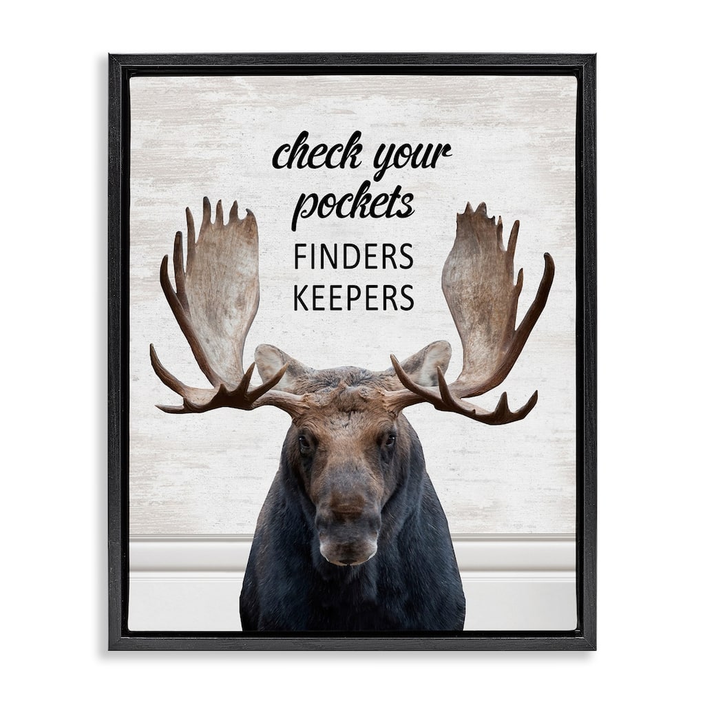 Stupell Check Pockets Laundry Reminder Framed Floater Canvas Wall Art Design By Lettered and Lined