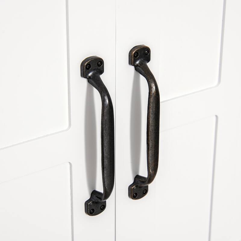3-Tier Wall Mounted Bathroom Cabinet, Adjustable Shelf Storage for Over the Toilet with 2 Doors,Bathroom Storage Unit