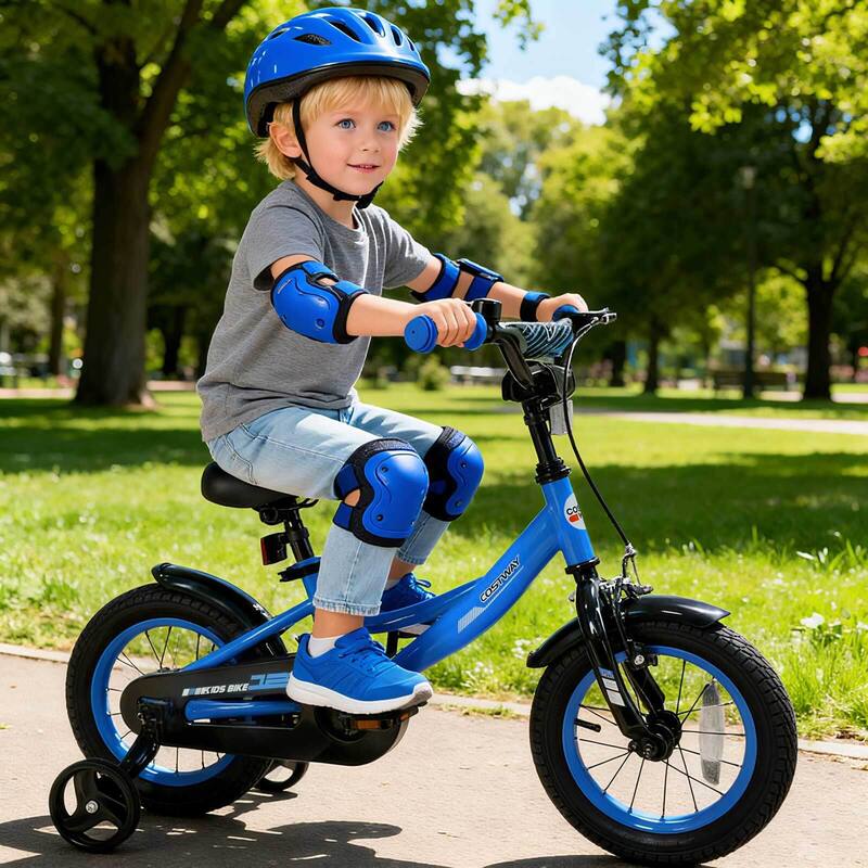 Costway 14" Kids Bike with Removable Training Wheels Adjustable Seat & - See Details