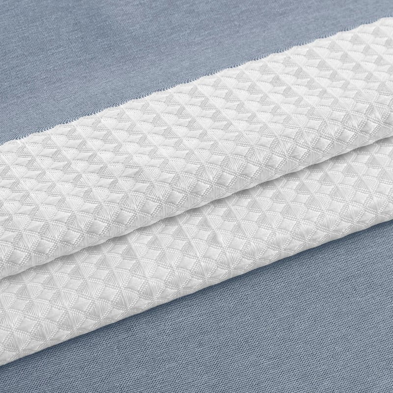 Madison Park Spa Waffle Shower Curtain with 3M Treatment